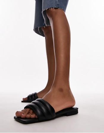 60% New Pampas Padded Flat Sandal in Black